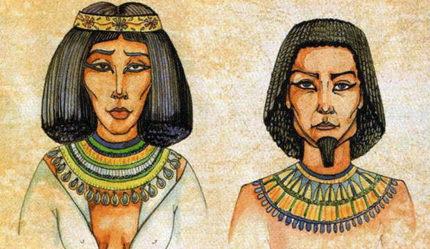 Древние египтяне в париках