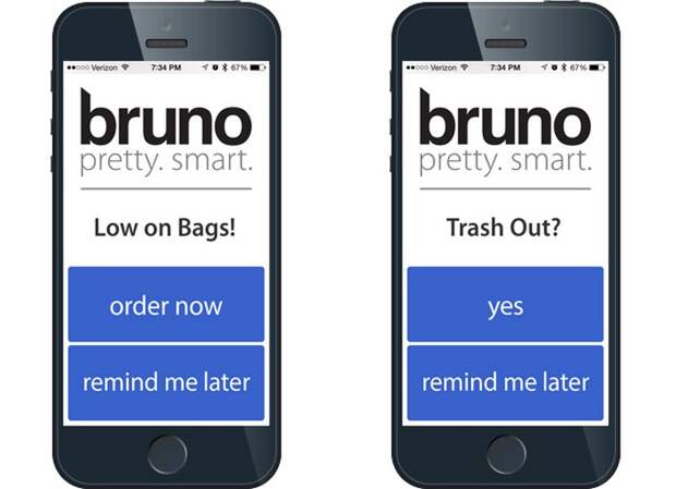 Bruno – мусорная корзина с функцией пылесоса