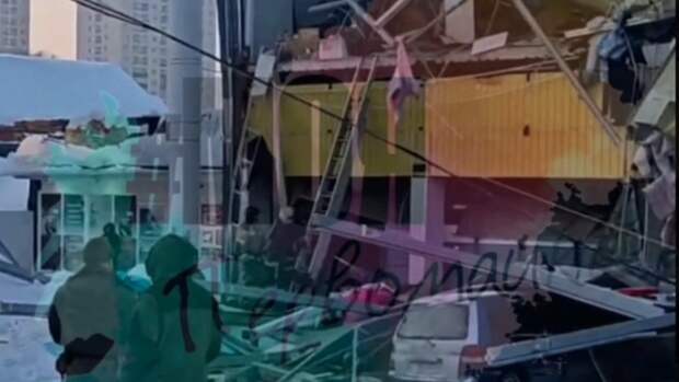 В Новосибирске рухнула крыша / Фото: Telegram-канал