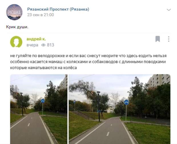На «крик души» живо откликнулись и защитники, и противники такой позиции/vk.com/rpros