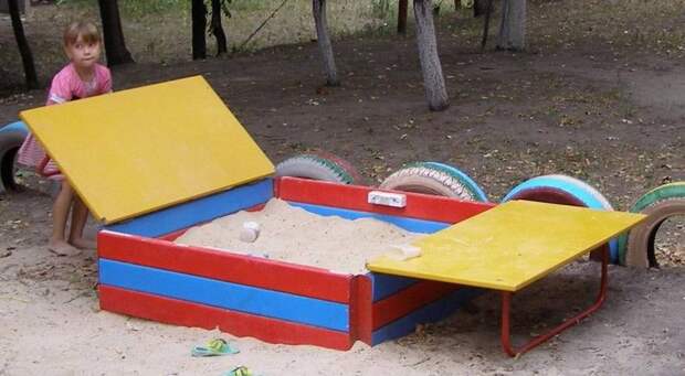 Песочница для детей. 11 простых