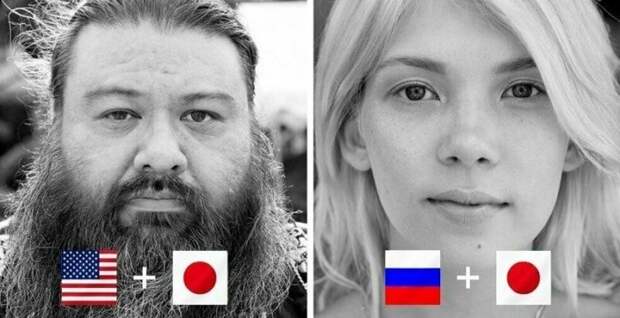 Представители хафу - люди с полу-японским происхождением