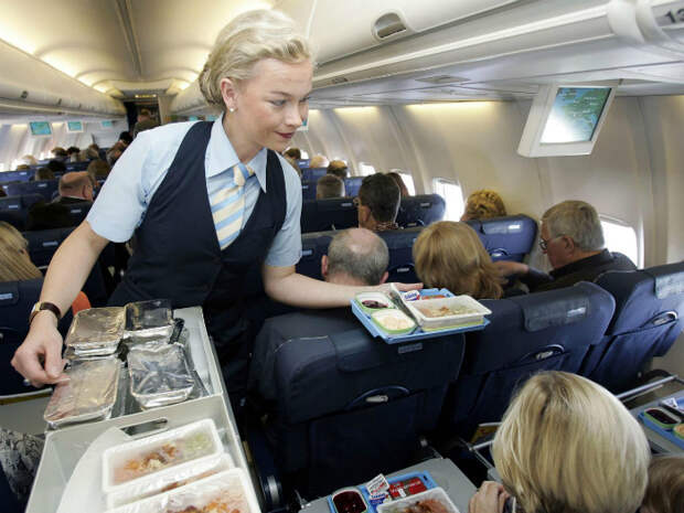 Гигиена на борту самолета. | Фото: VistaNews.ru.