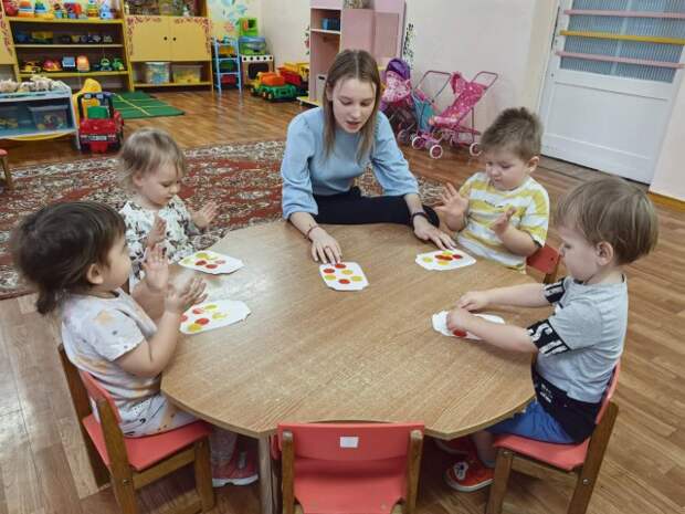 Самые маленькие в нашем детском саду.
