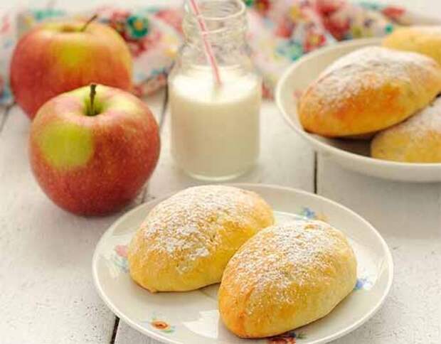 пирожки с яблоками из творожного теста