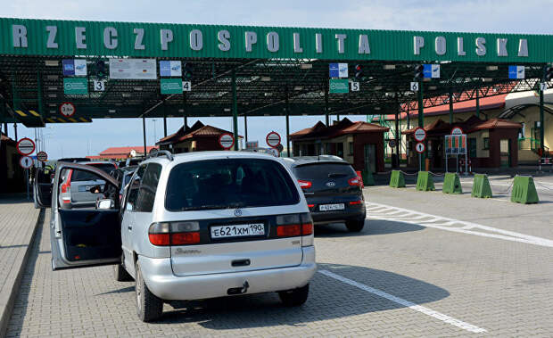 Пункт пропуска в Калининградской области на российско-польской границе