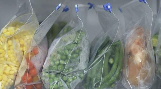 Замороженные овощи в пакетах