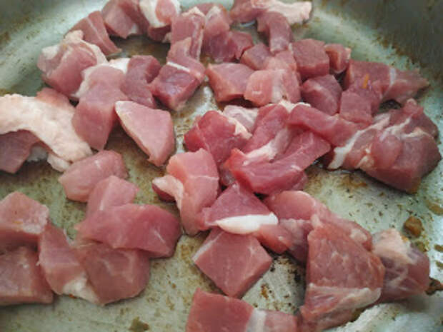 Рагу из свинины с овощами и чечевицей
