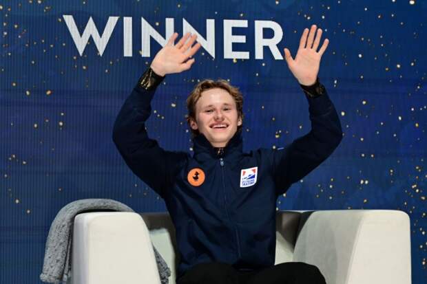 Малинин побил личный рекорд в короткой программе ЧМ‑2026 в Праге — 111,29 балла