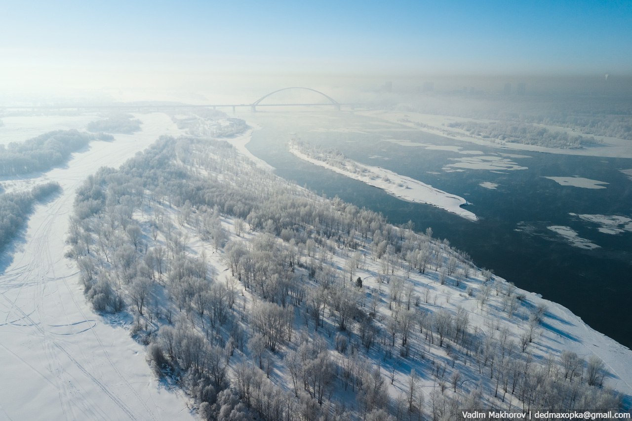 Все краски Новосибирска в таймлапсе от фотографа, который целый год снимал город с воздуха