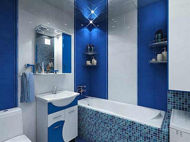 Синий цвет популярный в скандинавских интерьерах. / Фото: Designmyhome.ru