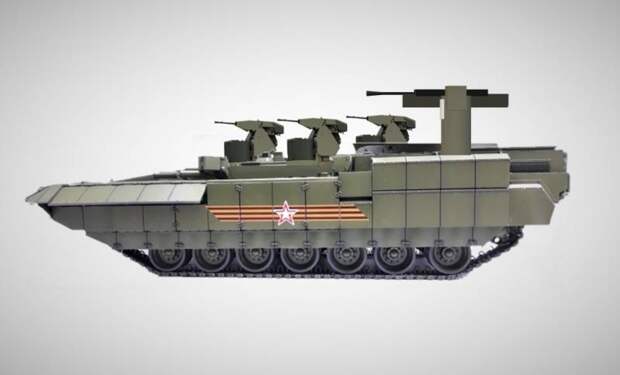 Боевая машина поддержки танков Т-18 на базе платформы «Армата»