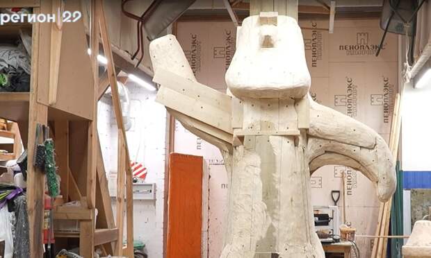 В Северодвинске создают деревянных великанов для Кенозерья