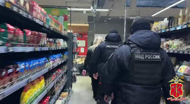 Полиция искала нелегалов в сетевых магазинах в Выборгском районе