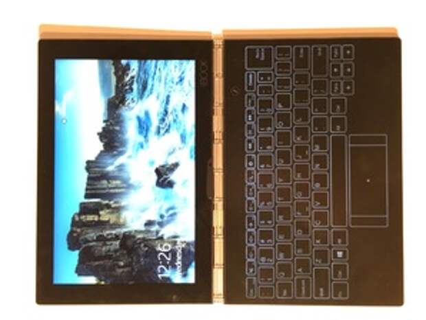 Lenovo Yoga Book раскрыт полностью