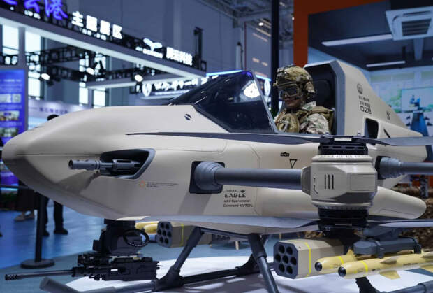 В Китае разработали пилотируемый квадрокоптер с ракетами ZR-300