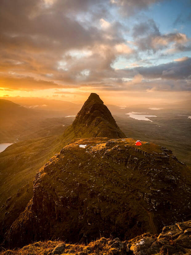 Sunrise on Suilven, north-west Highlands. (Photo by Adrian Conchie/Mountain Photo of the Year)