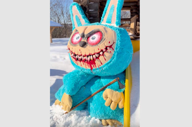 В России сожгут огромное чучело Лабубу-урода на Масленицу