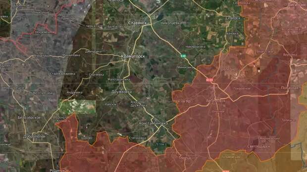 Армия РФ подходит к Славянску с двух направлений