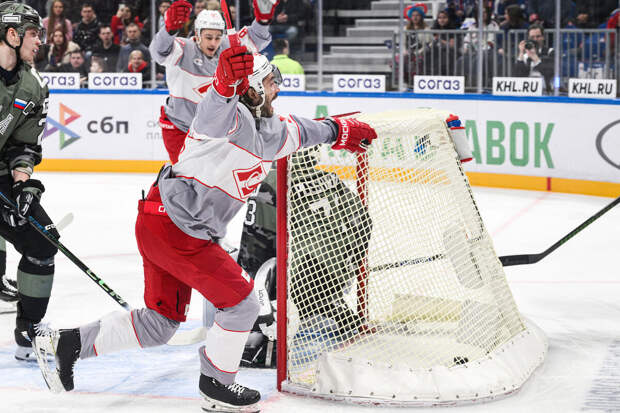 СКА уступил "Спартаку" со счетом 0:4 в матче КХЛ
