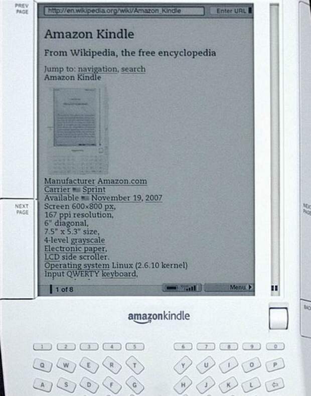 Технологическое достижение: электронная книга.