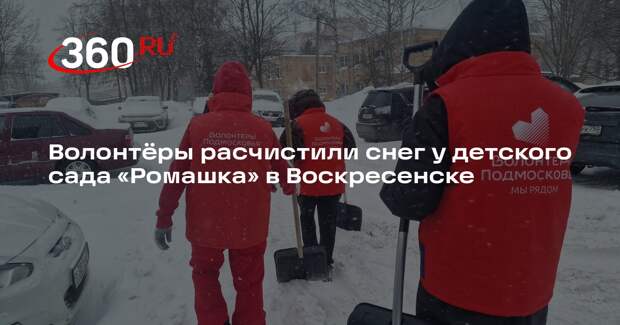 Волонтеры из центра «Олимпиец» помогли коммунальным службам после снегопада