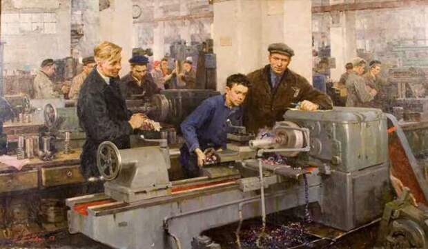 Н. Г. Ломакин, «Первая деталь», 1953 г.