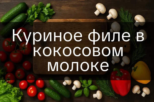 Куриное филе в кокосовом молоке
