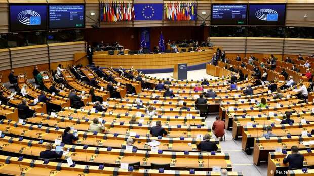 На заседании Европарламента в Брюсселе