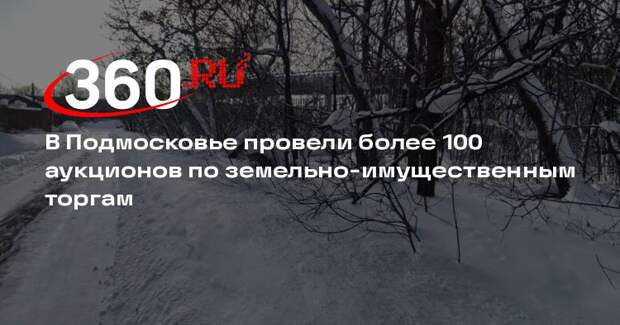 В Подмосковье провели более 100 аукционов по земельно-имущественным торгам