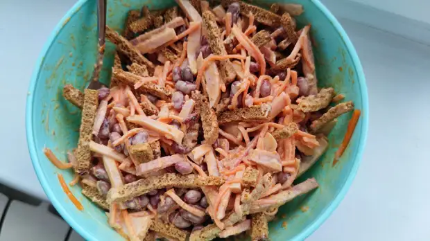 Рецепт за 5 минут, а съедаем за 1 вечер. Показываю простой и вкусный салат