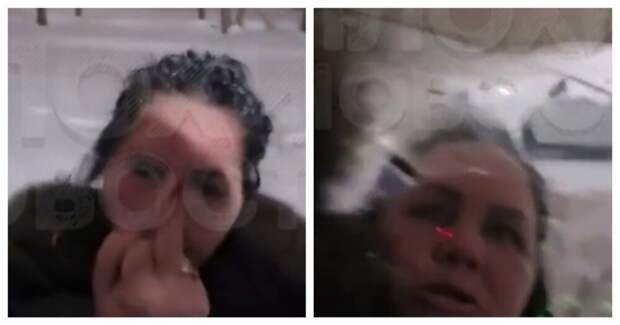 Пьяная женщина разбила стекло машины скорой помощи