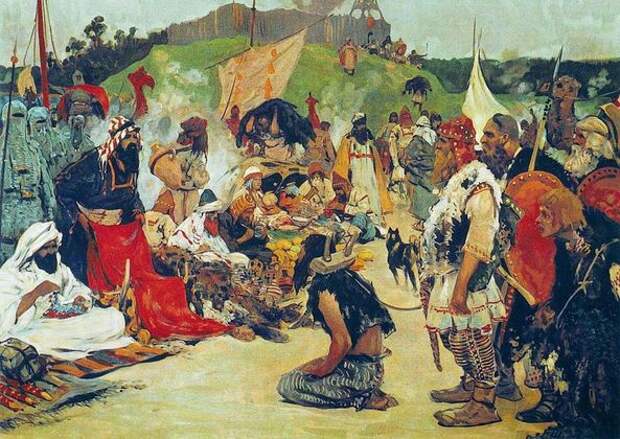 Сергей Иванов. Торг в стране восточных славян. 1909