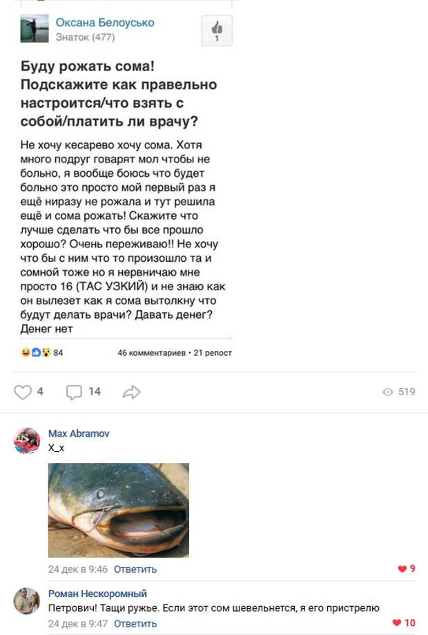 Буду рожать сома картинки