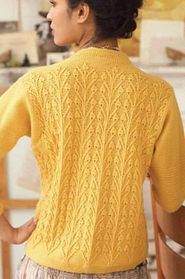 П​уловер с узором «Бутоны» 3