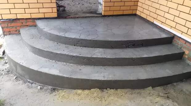 Как сделать красивое крыльцо из бетона