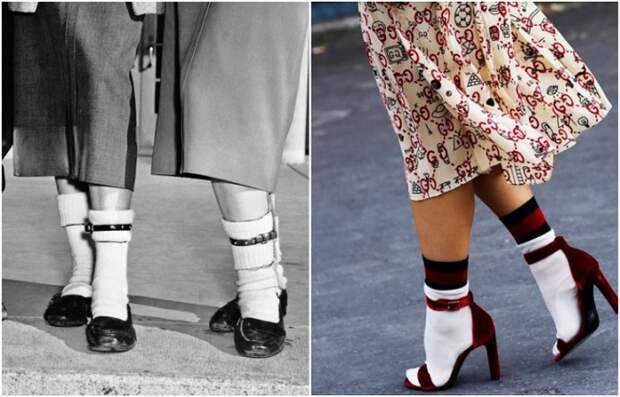 Босоножки на носках - настоящий тренд