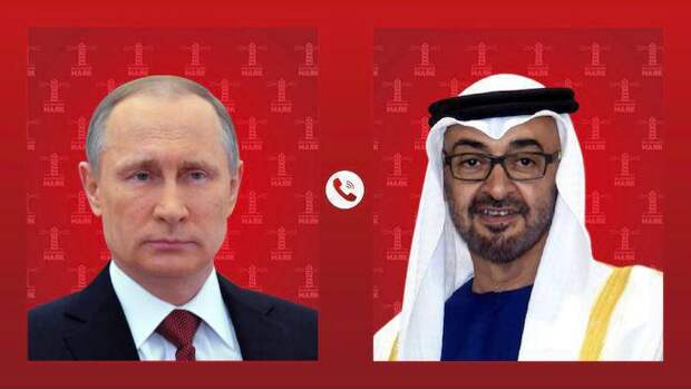 Путин поблагодарил президента ОАЭ за помощь в расследовании покушения на