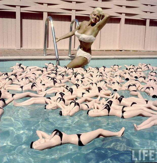 63. Джейн Мэнсфилд, прообраз куклы Барби , Vintage Playboy без силикона и фотошопа , Модели былых ле