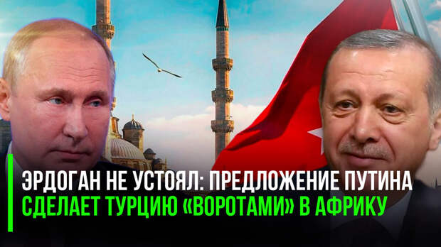 Эрдоган не устоял: предложение Путина сделает Турцию «воротами» в Африку