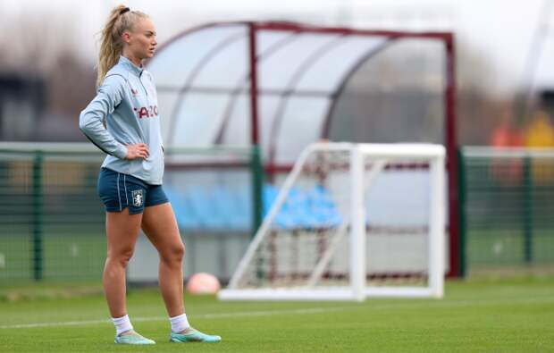 Alisha Lehmann of Aston Villa in action