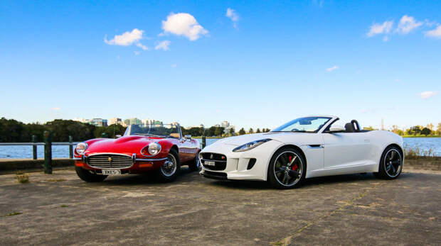 Jaguar E-Type/F-Type авто, эволюция размеров кузова
