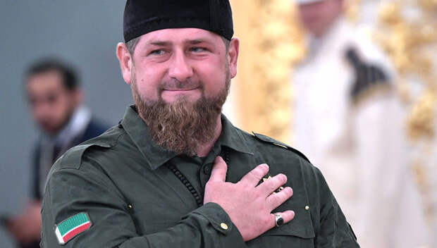 Глава Чечни Рамзан Кадыров во время встречи Владимира Путина с королем Саудовской Аравии Сальманом...