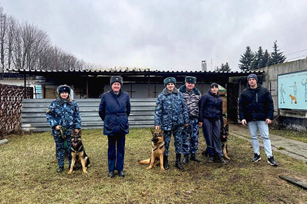 Церон, Церуза и Цунами: кинологи из Рязанской области взяли на службу щенков в тульском питомнике