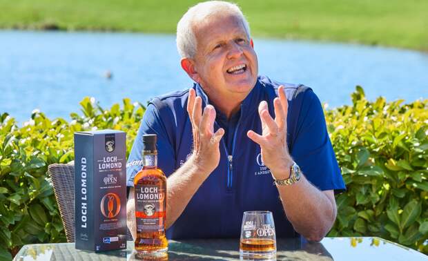 golfer Colin Montgomerie and Loch Lomond scotch