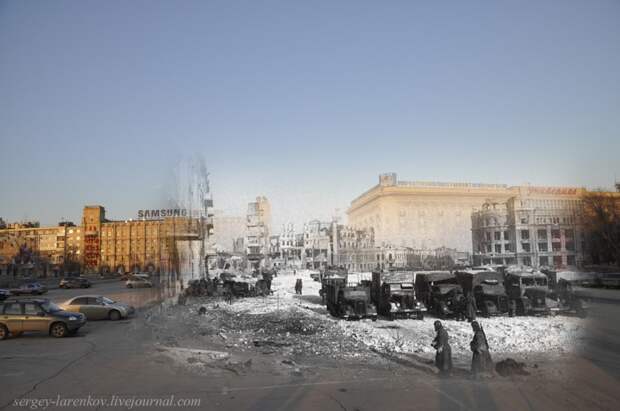 44.Сталинград 1943-Волгоград 2013. Площадь Павших Борцов после окончания боев