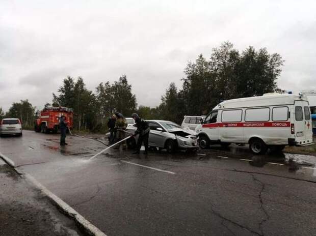 Двое детей и трое взрослых пострадали при ДТП в Хабаровском крае