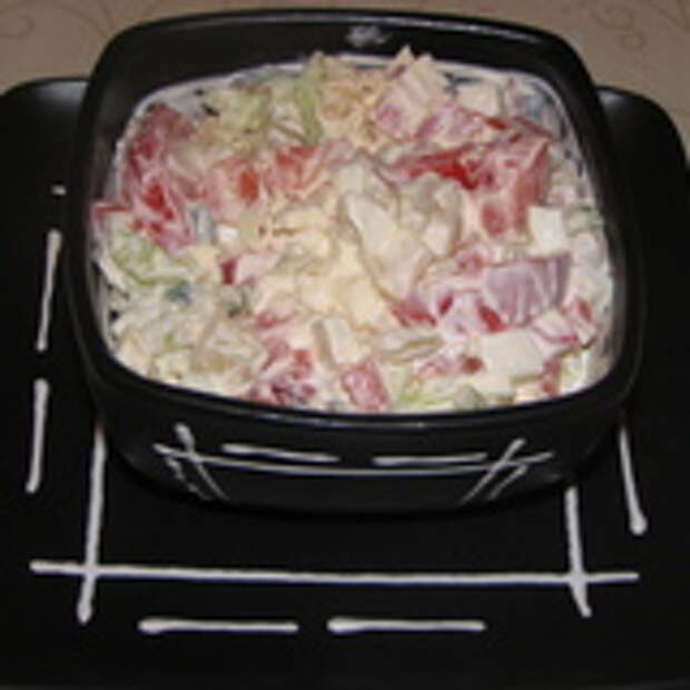 Салат с сёмгой