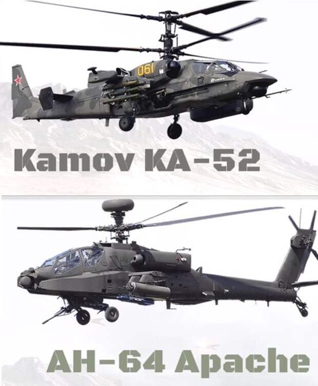 В США решили доказать, что их AH-64 "Apache" лучше Ка-52 "Аллигатор"
