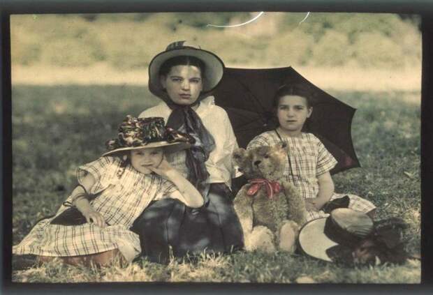 Таня, Вера и Лиза Козаковы. 1910 100 лет назад, история, кадр, люди, россия, фото